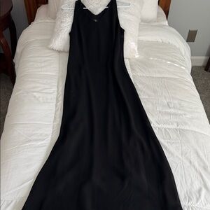 AGB Black Maxi Slip Dress